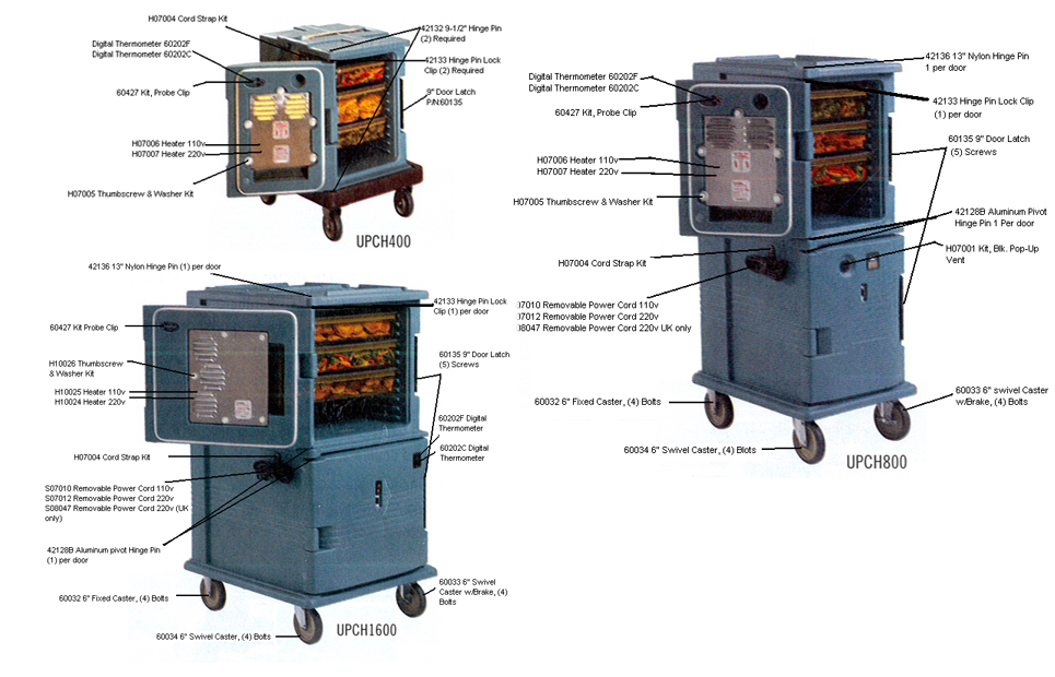 Electric Food Transport Carts - Pro Cart Ultra, Camtherm and UPCH